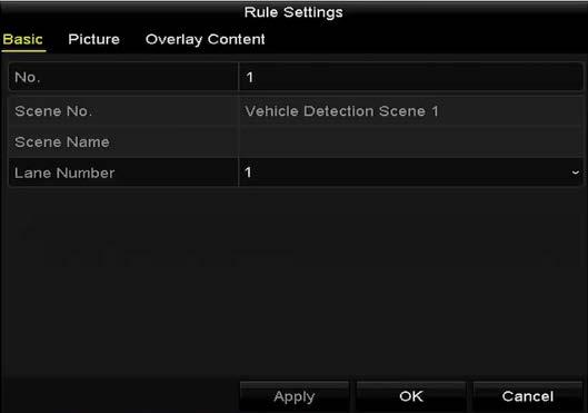 Figure 9. 4 Rule Settings 8. Click Save to save the settings.