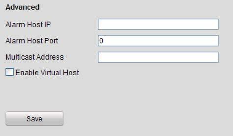 Figure 11. 25 Advanced Settings Interface 2. Check the checkbox of the Enable Virtual Host. 3.