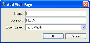 Avigiln Cntrl Center Enterprise Client User Guide Adding a Web Page Yu can add web pages fr quick access t internet cntent that is linked t yur surveillance system. 1.