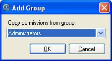 Avigiln Cntrl Center Enterprise Client User Guide Figure A. User and Grups dialg bx 4. In the Add Grup dialg bx, select a grup t use as a template fr yur new grup and click OK. Figure B.