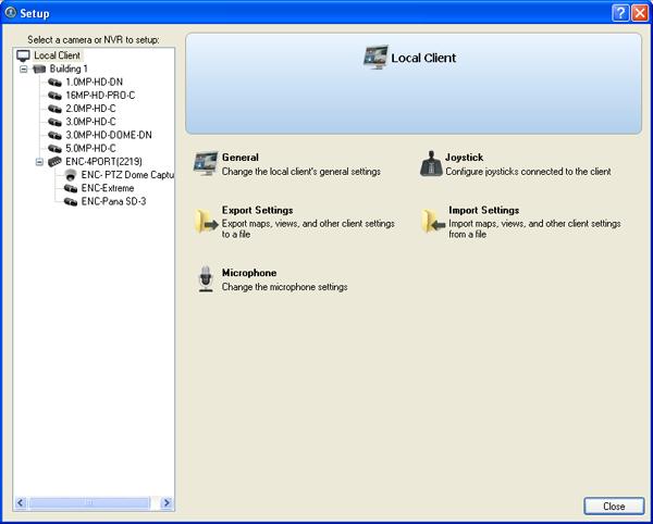 Avigiln Cntrl Center Enterprise Client User Guide Client Setup The client Setup dialg bx is respnsible fr all the Avigiln Cntrl Center features that are cnfigured and stred n the lcal client cmputer.