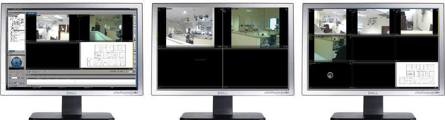 CONTROL CENTER CLIENT Latitude Control Centers are the consoles at which operators can monitor selected live cameras, search for recordings and watch them, monitor alarms that are raised by the