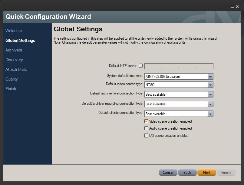 Using the Quick Configuration Wizard (QCW) 4.