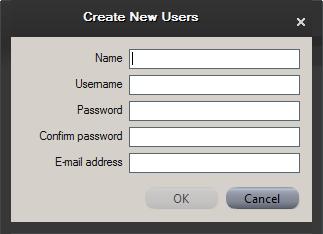User Management 1. The system assigns a default name New User Group n. Type the name you want for the group, optionally add a description, and click Save.