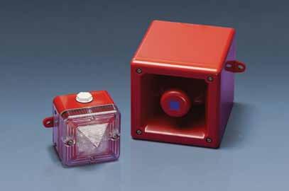 I.S. Sounders & Beacons High performance intrinsically safe sounder and flashing beacon in IP66 enclosures, may be used separately or as a pair powered from a single intrinsically safe circuit.