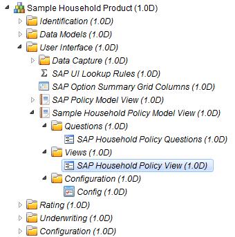 For example, in the Sample Household Product, the design is defined in the following view object: Note: When configuring the eapplication, you configure the appropriate eapp Screen to refer to this