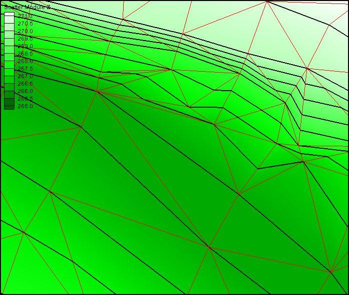 Figure 7 Figure showing triangle after edge has been swapped A word of caution when using the swap tools, if you are not very careful with regards to where you click, you may actually swap a