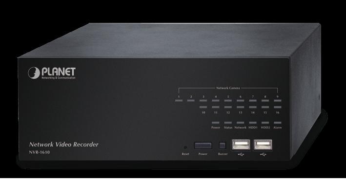 8/16CH Network Video Recorder NVR810 / NVR1610 Simultaneous Record and Live Video Streams Up to 8/16 NVR, max. 128/256 channels with Supports MJPEG / MPEG4 / H.