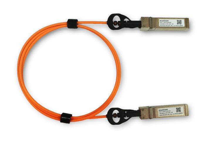 MUN-AOC-SFP+-DDM-XXX Series Active Optical Cable (AOC) Multi-Mode 4Gbps to 10Gbps GBE /FC, RoHS6 Compliant Features Built-in digital diagnostic function Electrical interface compliant to SFF-8431