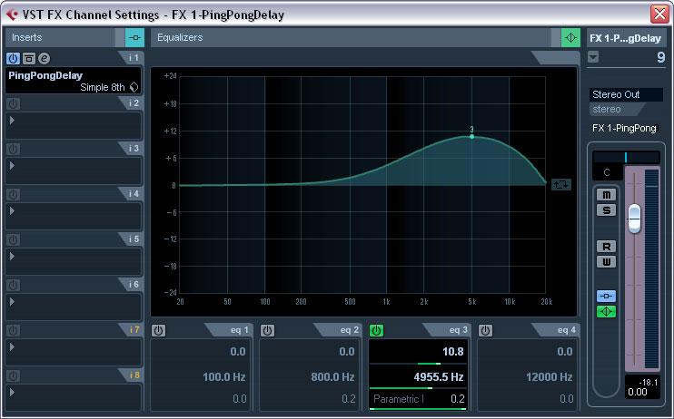 Adding and setting up effects As mentioned above, you can add a single insert effect when you create the FX channel track.