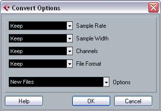 Minimize File The option Minimize File on the Media or context menu allows you shrink the audio files according to the size of the audio clips referenced in a project.