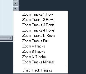Option Zoom to Selection (Horiz) Zoom to Event Zoom In Vertically Zoom Out Vertically Description Zooms in horizontally so that the current selection fills the screen.