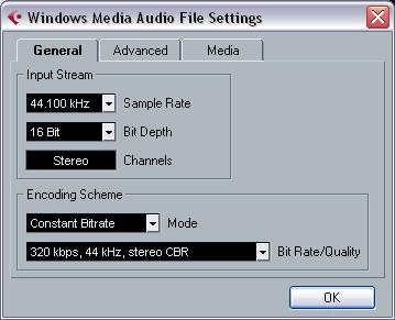 Windows Media Audio files (Windows only) This is a format developed by Microsoft Inc.
