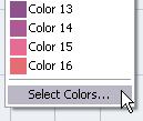 If you press [Ctrl]/[Command] and click on a part/event with the Color tool, the color palette is displayed and you can choose the desired color for an event.