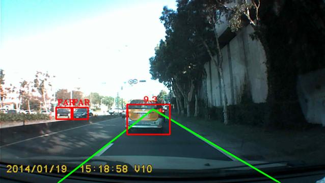 : Vision-based vehicle detection and tracking method for forward collision warning in automobiles.