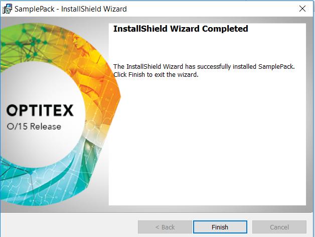 Once the installation is complete the InstallShield Wizard Completed dialog appears: