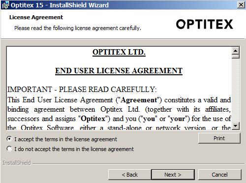 The License Agreement dialog appears: 3.