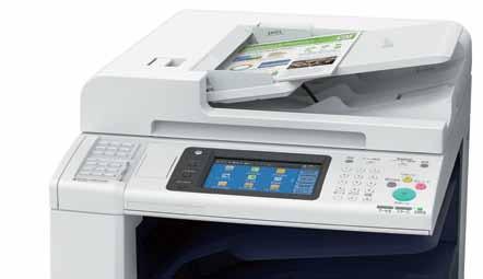 Faster scan A monochrome multifunction device equipped with high speed colour scanner.