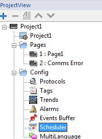 Creating a scheduled task Double click the Scheduler icon shown in the ProjectView pane (highlighted in our screenshot below).