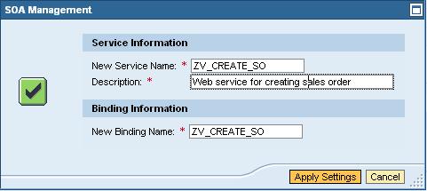 for service name, description and binding name