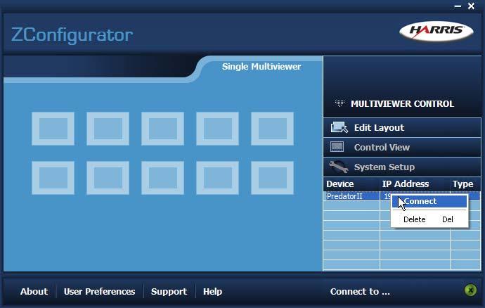 Connecting to Predator II GX for the First Time Chapter 4: Using ZConfigurator Predator II GX units are configured using the supplied ZConfigurator software.