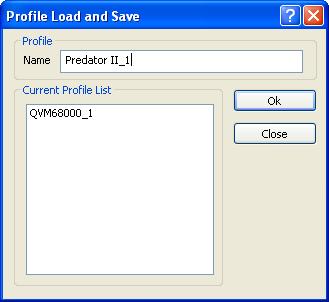Chapter 4: Using ZConfigurator Profile Save and Load To save both Settings and Layouts of the current unit to local storage as a named Profile, click on