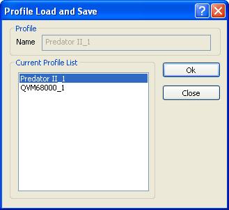 To load a saved profile, choose System Settings and/or Layouts by placing a tick beside the desired option(s) and click on Load.