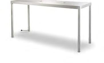 B) G30DWP G30 Café Table, Powered (white top) 72"L 26"D 30"H.