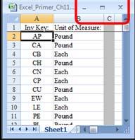 The first step of creating your workspace is to open the three files: Excel_Primer_Ch11_Data_Departments.xlsx Excel_Primer_Ch11_Data_Description.xlsx Excel_Primer_Ch11_Data_Unit of Measure.