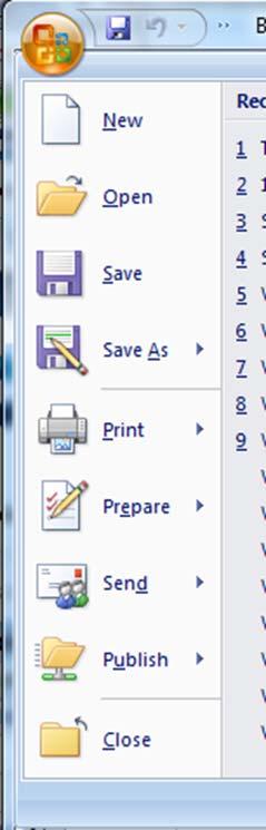 Primer on Excel for Accounting, Page 16 If your files were saved or copied to the default directory of Documents, they should be shown within this directory window.