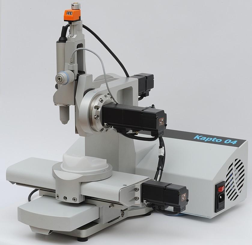 Robot interfacing concerning the robot, the discussed system can be reduced to an handpiece positioning problem in accordance to coordinates (x,y,z ) and rotations (tilt and turn).