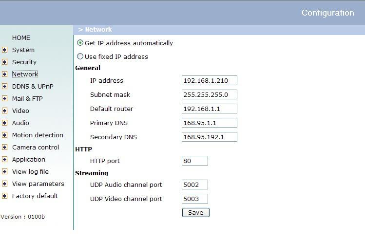 HTTP HTTP port This can be other than the default Port 80. Once the port is changed, the User must be notified the change for the connection to be successful.