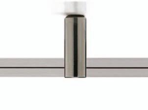 0.31" 8mm Track (BT-505) Aluminum and Polished Nickel: s constructed of extruded aluminum. Spans up to 48 between supports Rubbed Bronze: s constructed of solid brass with an elegant bronze finish.