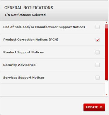 6. Click OK. 7. In the PRODUCT NOTIFICATIONS area, click Add More Products. 8.