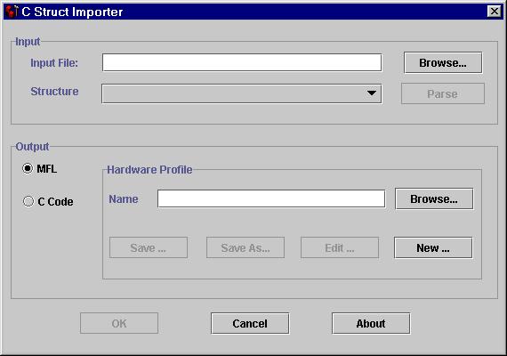 3 Usig Maiframe Applicatios with Workflows Figure 3-3 WebLogic Itegratio C Struct Importer Dialog Box. e. Fill i the fields i the dialog box as appropriate for your eviromet. f. After your file has bee imported, choose Repository Store As.