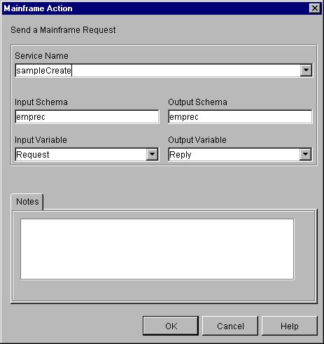 Requestig Maiframe Services from a Workflow 6. Eter data i the fields as show i Figure 3-9. A descriptio of the iput fields for this dialog box is show i Table 3-2.