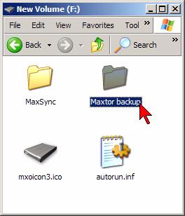 MAXTOR ONETOUCH III MINI EDITION WINDOWS INSTALLATION To Restore to the Original (default) Folder 1. Click the Original button. This restores a file to its original folder on your computer. 2.