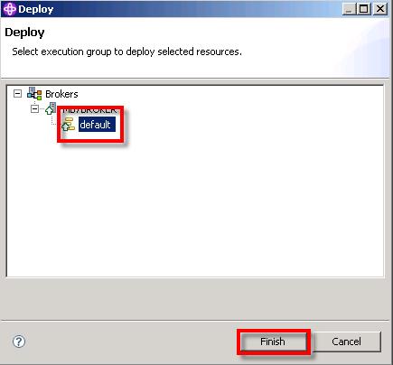 17. 18. Select the default Execution Group. Click Finish. 19. 20.