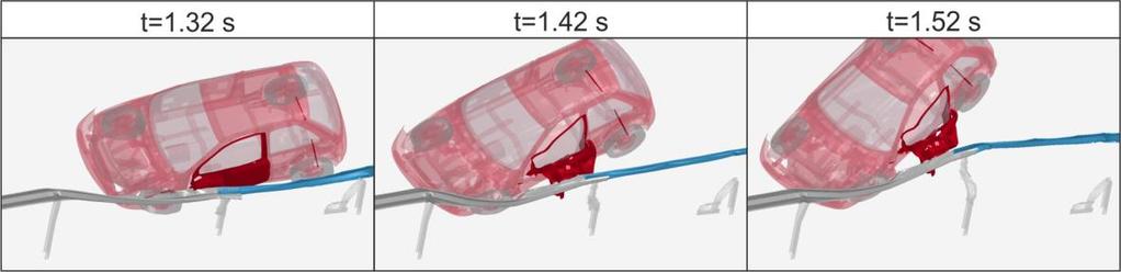 Fig.14: Details of collision for a = 14.9 m.