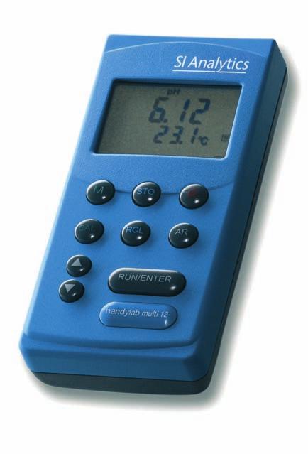 Multi-parameter portable meters with GLP functions handylab ph/lf 12 and handylab multi 12 The multi-parameter portable meters handylab ph / LF 12 and handy lab multi 12 in shock-proof, water-tight