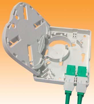 Ultra Compact Termination Box The Ultra Compact Termination Box is designed for use in residential and business applications for the termination of up to two fibres.