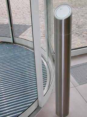 steel and glass > > Ideal addition for tripod barriers, half-height turnstiles, sensor barriers and for goods transportation and barrier-free access > > Comfortable passage with servo drive > >
