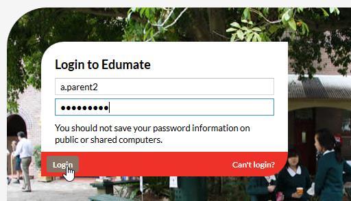 LOGIN TO THE PARENT PORTAL STEP 1. Go to the Parent Portal by entering this URL into your browser: http://edumate.plc.