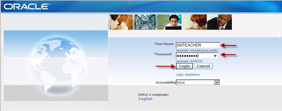 The first time you log in, you will be asked to change your password.