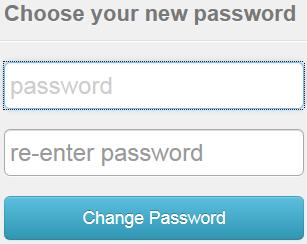 Enter New password Re-enter New