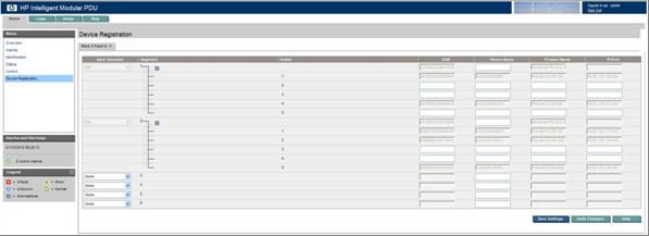 Logs tab Click or in the Segment column to expand or collapse the outlet information. On the Device Registration screen: 1.
