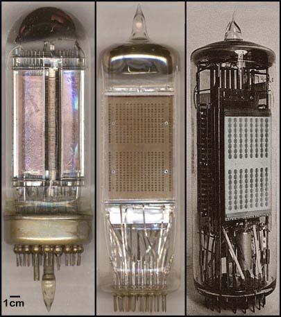 Vacuum Tube Memory 1940 This electron tube developed at RCA Laboratories in Princeton, New Jersey, could store 4096-bits in one glass envelope.