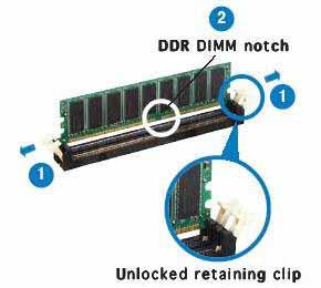 Follow these steps to upgrade RAM module: 2.7 Remove and Install DIMM 1.