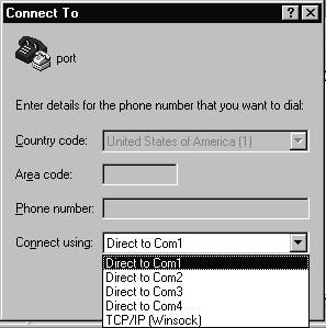 3. For the connection settings, make it Direct to