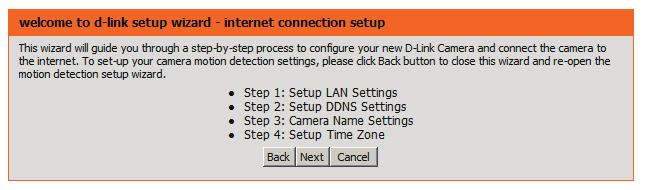 22. To quickly configure your Network Camera s motion detection settings, click Motion Detection Setup Wizard.